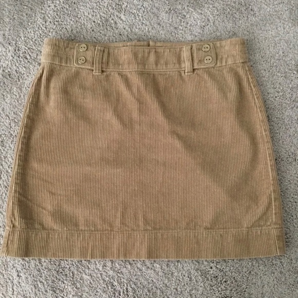 LOFT Tan Corduroy Skirt | Size 6 - Picture 5 of 6